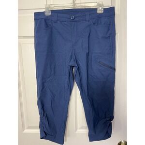 Eddie Bauer Dark Blue Nylon Capri Pants Size 12